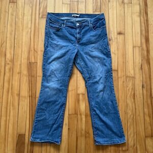Levi Strauss Co 315 Shaping Bootcut Jeans Womens Size 18W Blue Denim
